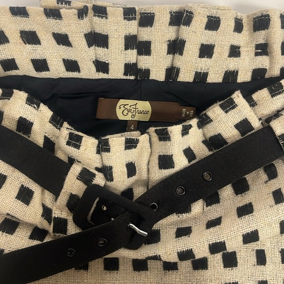 Eva Franco Anthropologie Linen Blend Square Study Skirt Size 4 - Picture 3 of 9